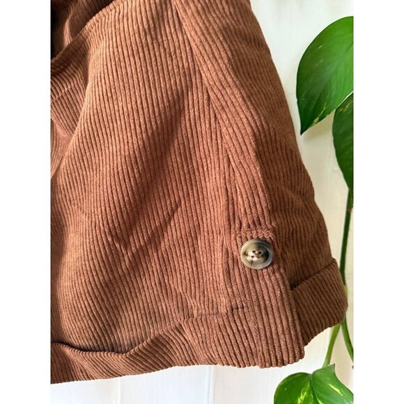 SHEIN curve women’s size 2x-large brown textured shorts - Picture 4 of 8